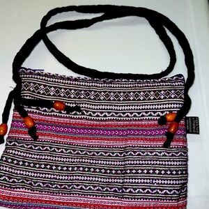 NAPADA embroidered fabric crossbody or shoulder bag handmade in Thailand